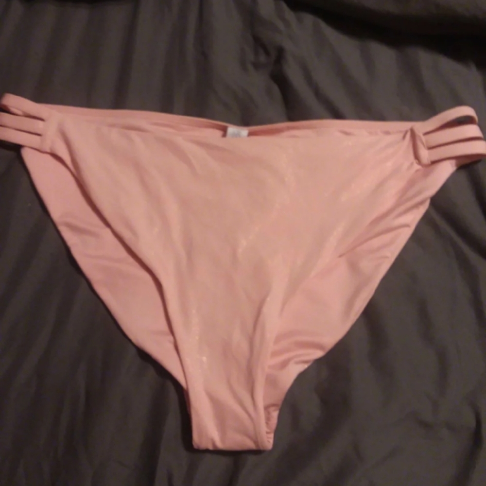 Forever 21 pink sparkly bikini bottoms